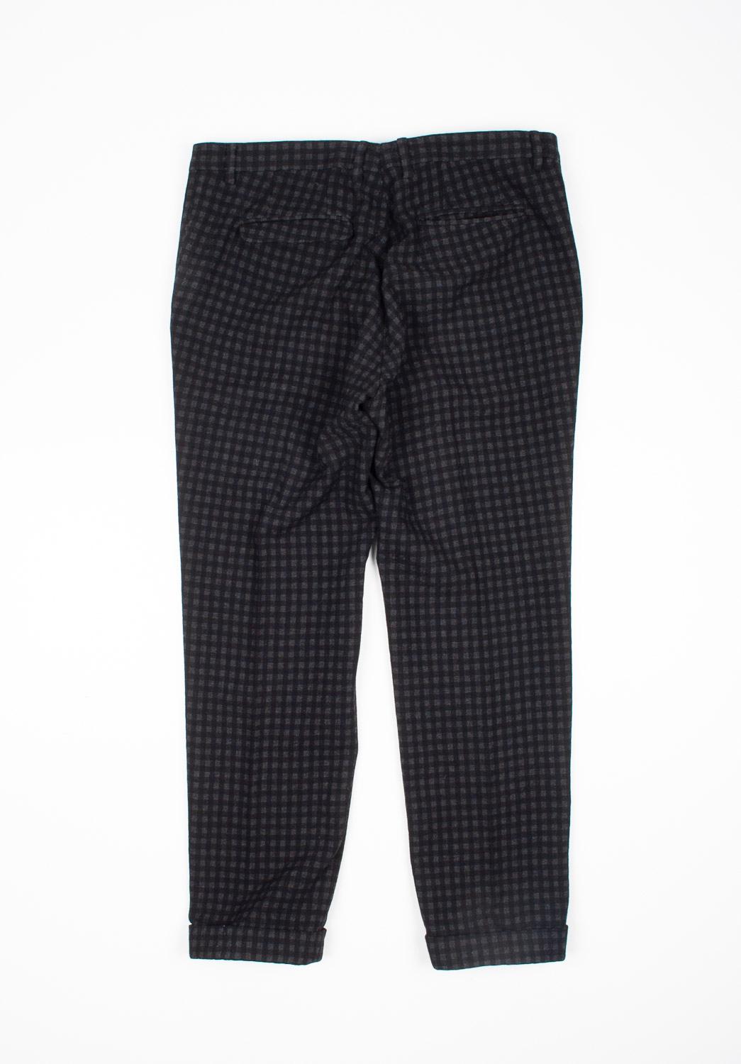 Black Gucci Men Pants Wool Check Size ITA52R/Large, S1247 For Sale