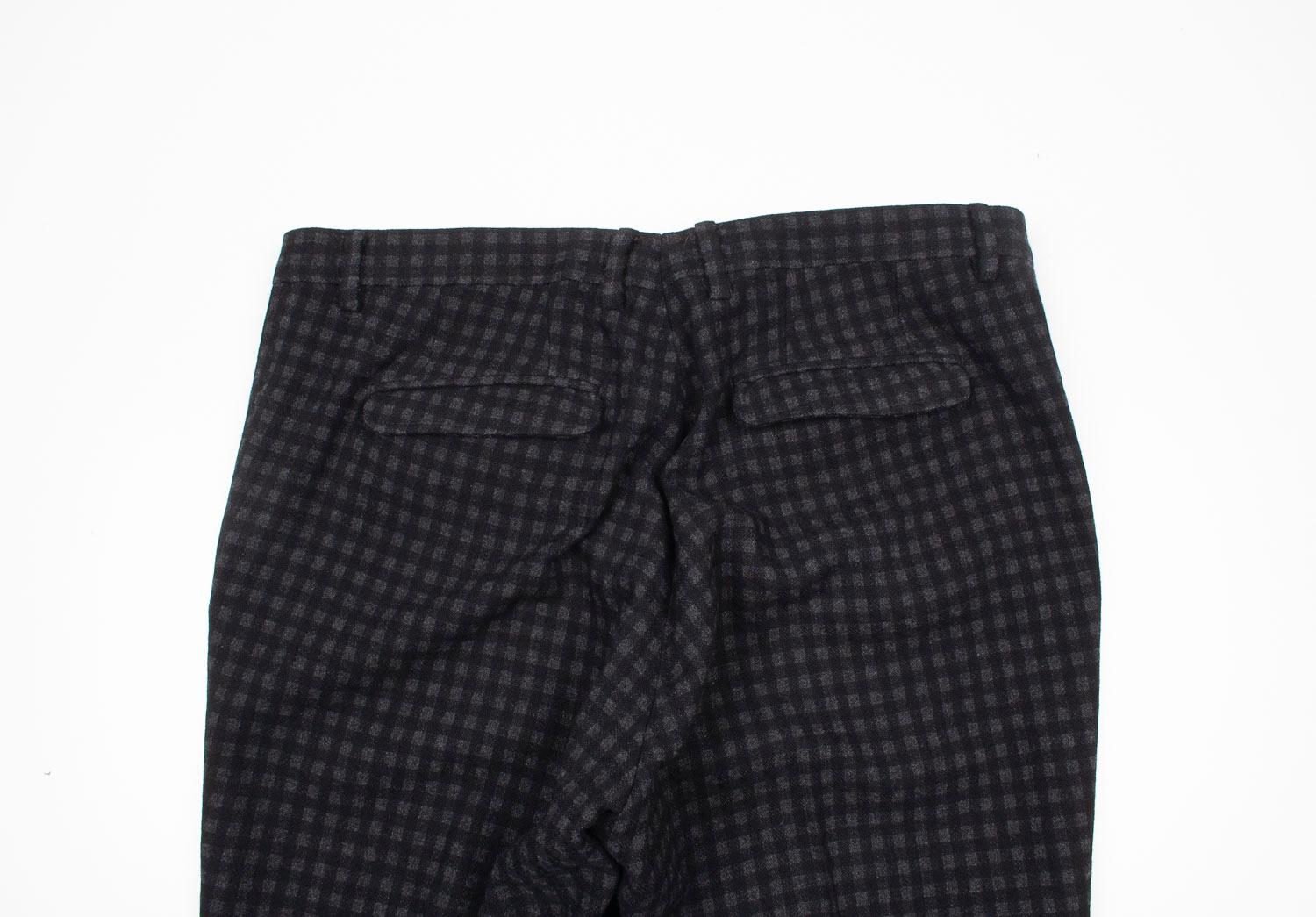 Gucci Men Pants Wool Check Size ITA52R/Large, S1247 In Excellent Condition For Sale In Kaunas, LT