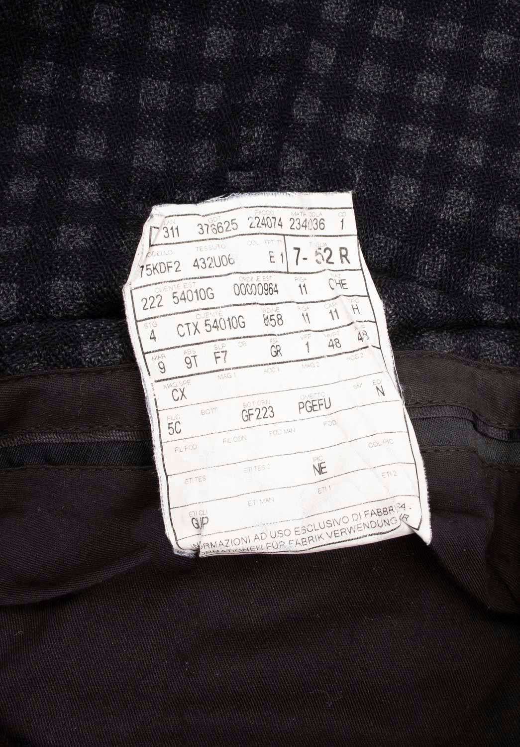 Gucci Men Pants Wool Check Size ITA52R/Large, S1247 For Sale 2