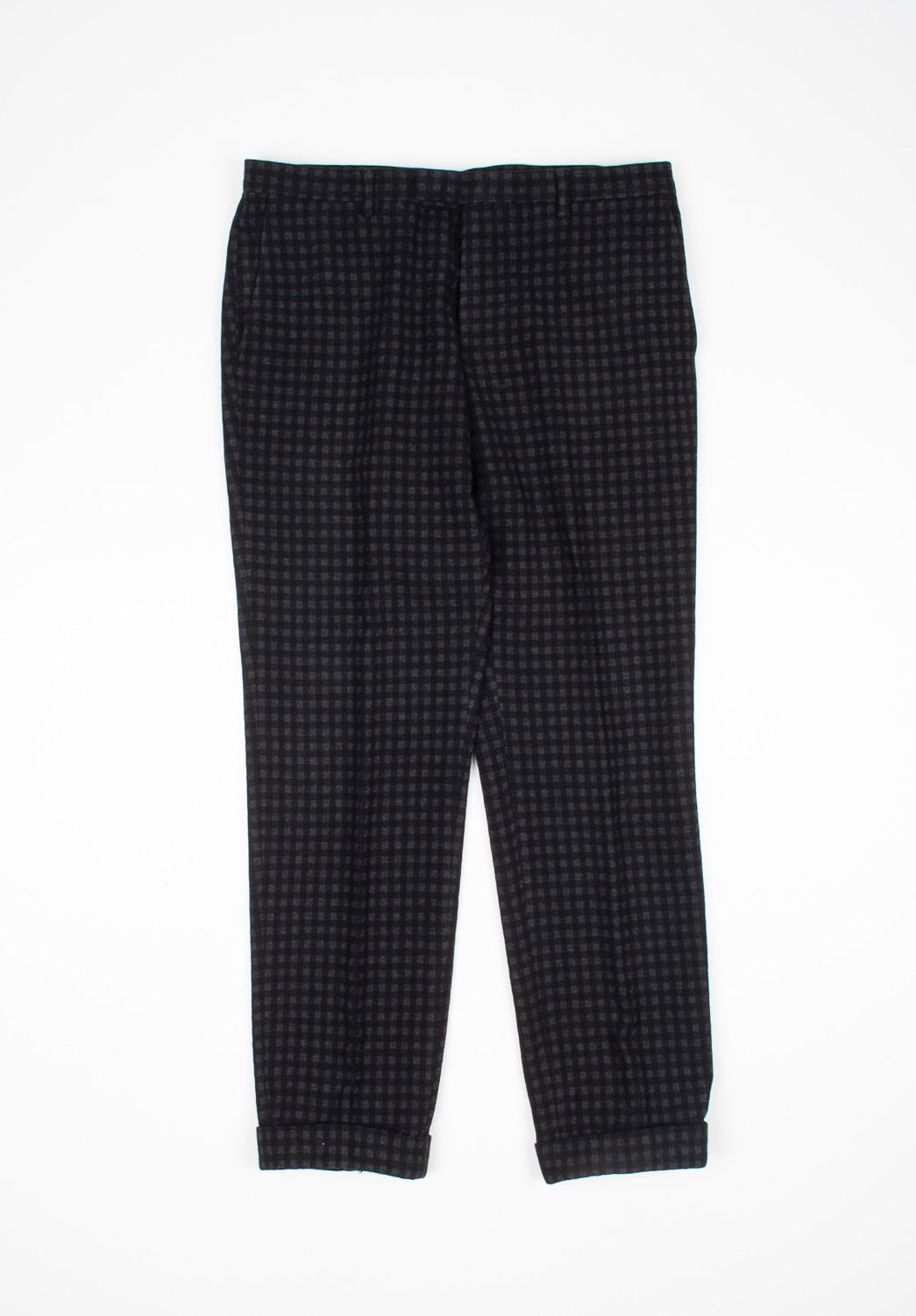 Gucci Men Pants Wool Check Size ITA52R/Large, S1247 For Sale