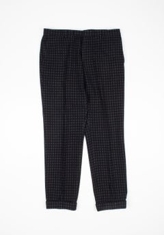 Gucci Men Pants Wool Check Size ITA52R/Large, S1247