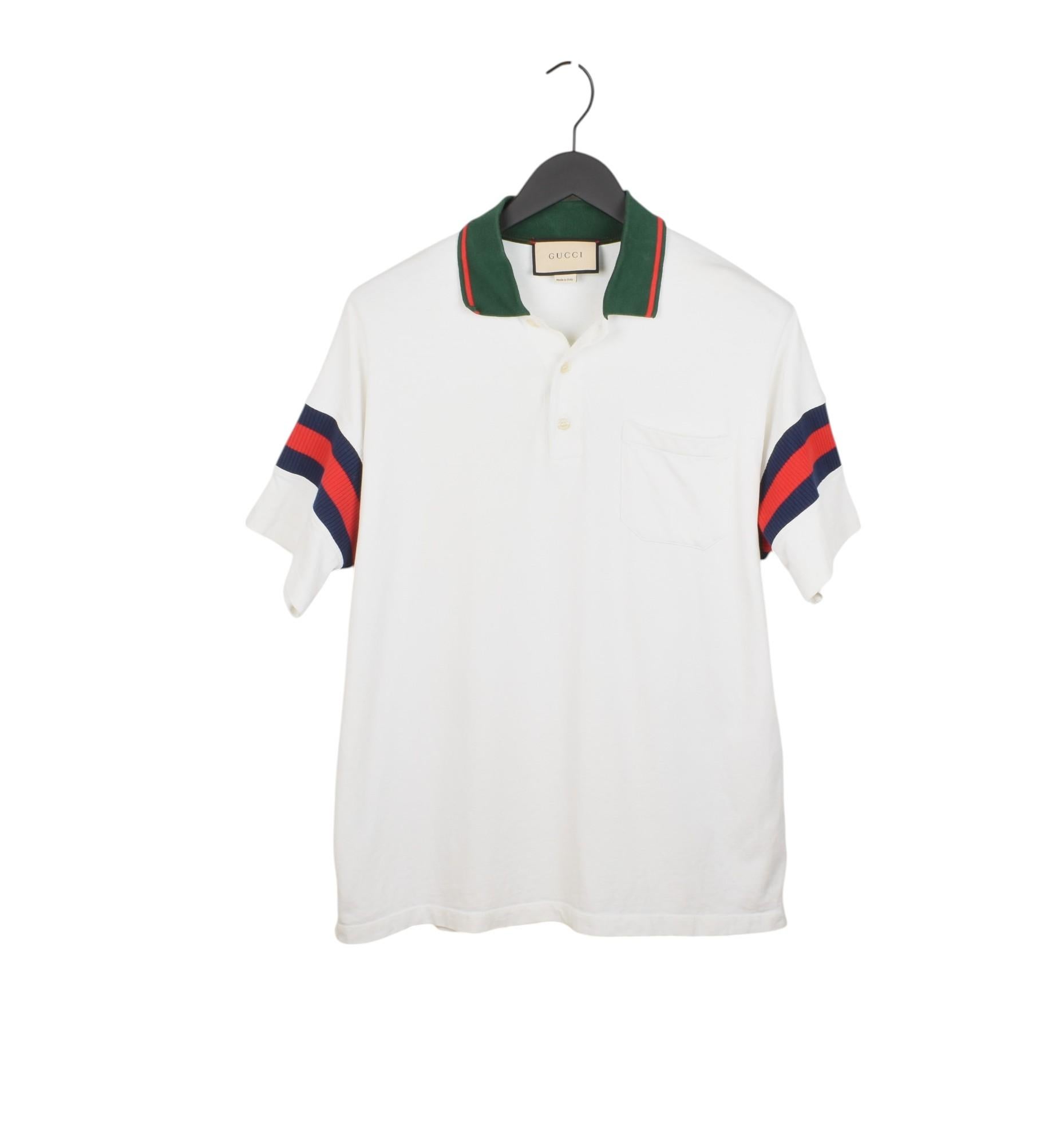 Prüfen Sie meine anderen Angebote. Habe viele weitere Designerkleidung zu verkaufen. Offen für alle Angebote.
Zum Verkauf steht ein 100% echtes Gucci Top Oversized Fit Men Polo, S1478, ASH0
Farbe: Weiß
(Eine tatsächliche Farbe kann ein wenig