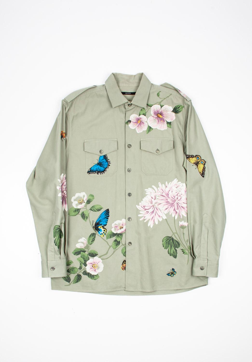 Gucci Men Shirt Floral Size L For Sale