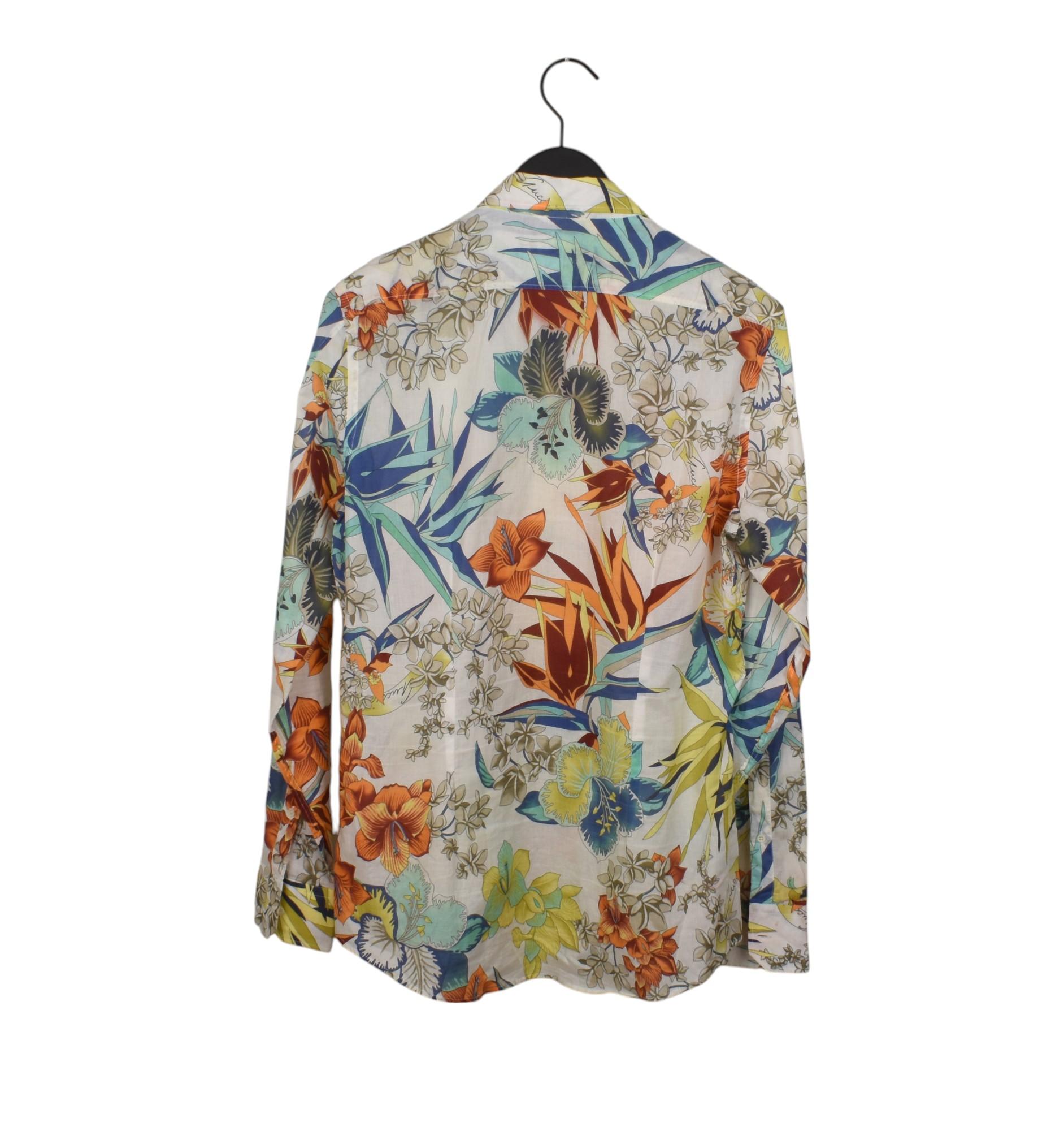 Gucci Camisa Hombre Floral Slim Verano Talla 42/L, S1468 en Excelente estado para la venta en Kaunas, LT
