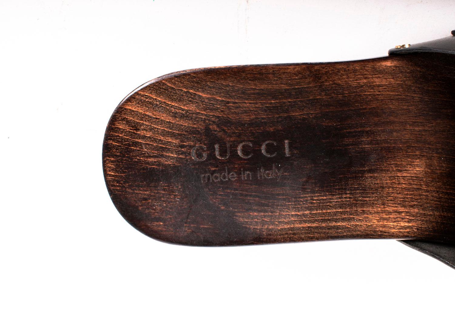 Gucci Chaussures Homme Mules Lourdes Taille EUR 41 ½, UK7 1/2, USA8 1/2 en vente 3