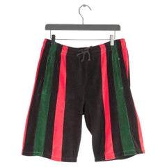 Gucci Men Shorts velvet striped adjustable Size M, S758