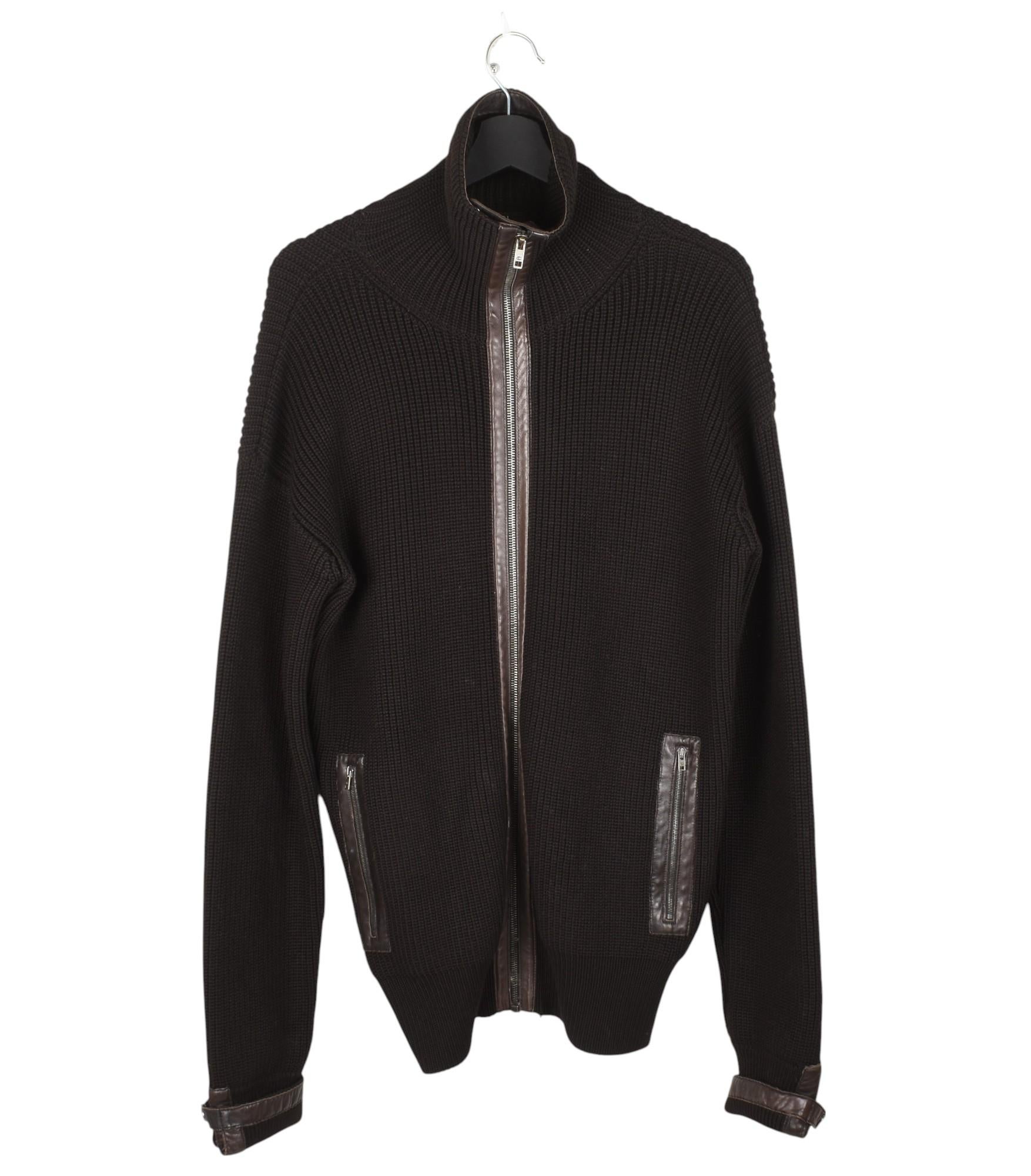 Gucci Hombre Suéter de Tom Ford era de punto grueso Talla XL, S1394