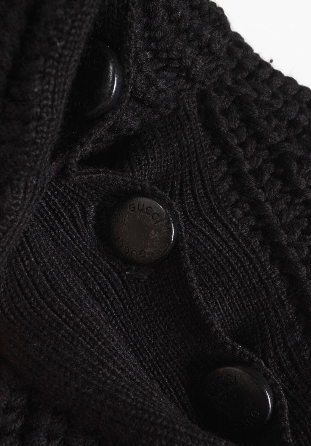 Gucci Men Sweater by Tom Ford Heavy Knit Size S/M, S1319 In Excellent Condition For Sale In Kaunas, LT