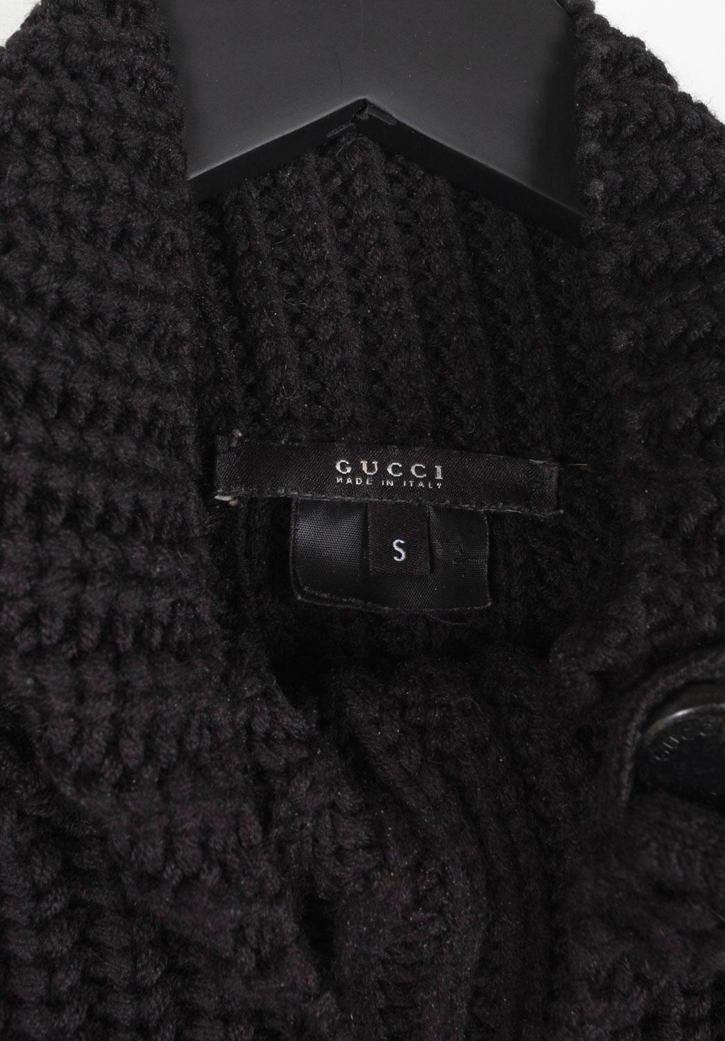 Gucci Men Sweater by Tom Ford Heavy Knit Size S/M, S1319 For Sale 2