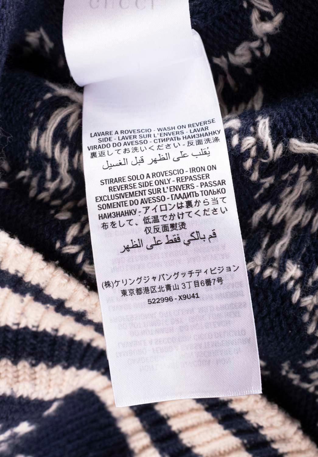 Gucci Men Sweater Knit GG Size M, S1341 For Sale 4