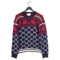 Gucci Men Sweater Knit GG Size M, S1341