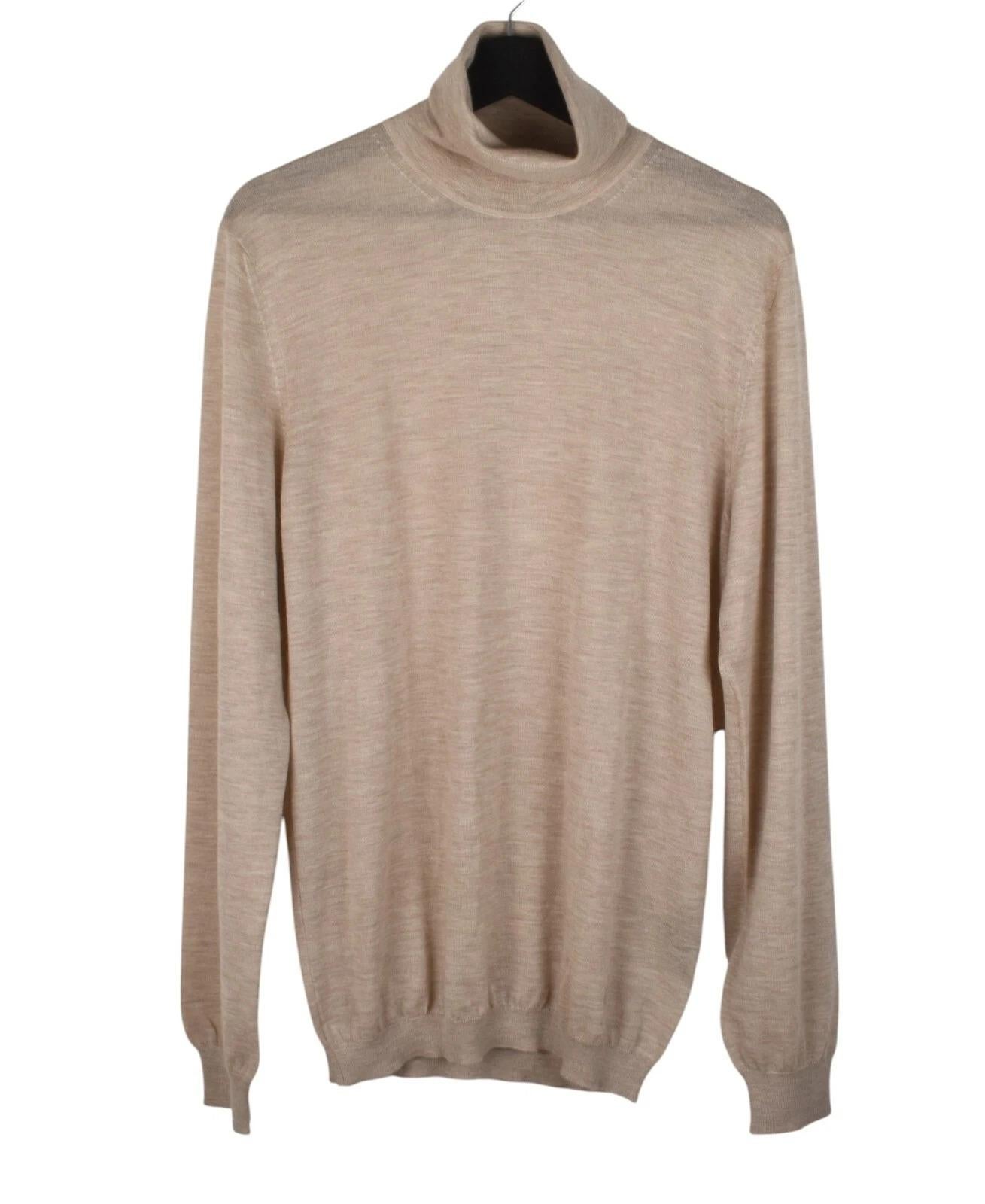 Gucci Men Sweater Pure Cashmere Turtleneck Size XL, S1363 For Sale 1