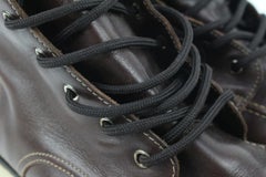 Gucci Men's 12.5 US Brown Leather Classic Web Boot 51g37s