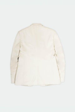 Gucci Men's Blazer Circa 2010 Cream Silk Wool Blend Size IT50 L