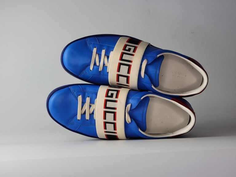 mens blue gucci sneakers
