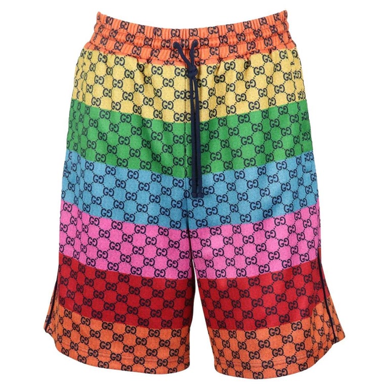 Gucci Men's Gg Jacquard Stretch Jersey Shorts Small at 1stDibs | gucci  shorts, gucci short for men