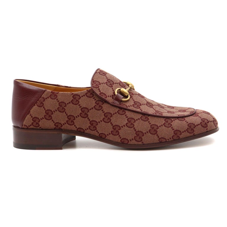 gucci loafer canvas
