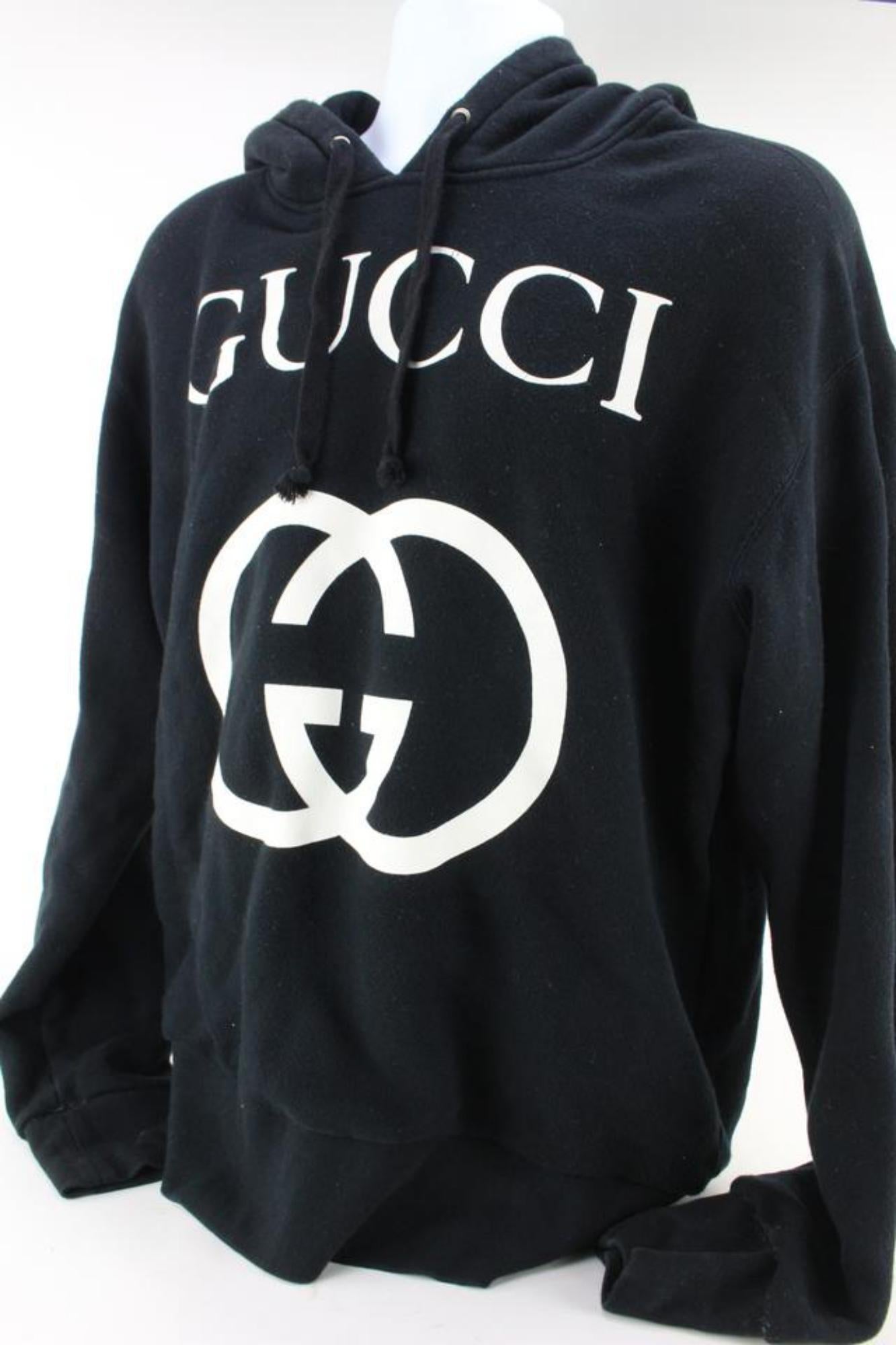 Gucci Men's M Oversized Interlocking GG Hoodie Sweatshirt 92gk711s 4