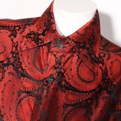 Gucci Herren Paisley Hemd 1997 RTW (Tom Ford Ära)