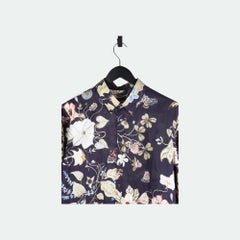 Gucci Men's Skinny Floral Shirt, Cotton, Size 44, Excellent Condition