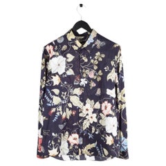 Gucci Men's Skinny Floral Shirt, Cotton, Size 44, Excellent Condition