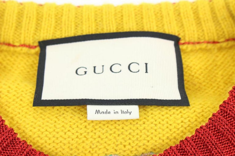 Gucci - Pull en dentelle et laine à appliques en forme de chat, pour homme,  124 g12, défilé En vente sur 1stDibs