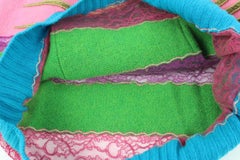 Gucci Men's Small Runway Cat Applique Panelled Lace and Wool Sweater 124g12