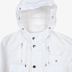Gucci Men's Transparent Multipocket Jacket, White, IT48 Medium