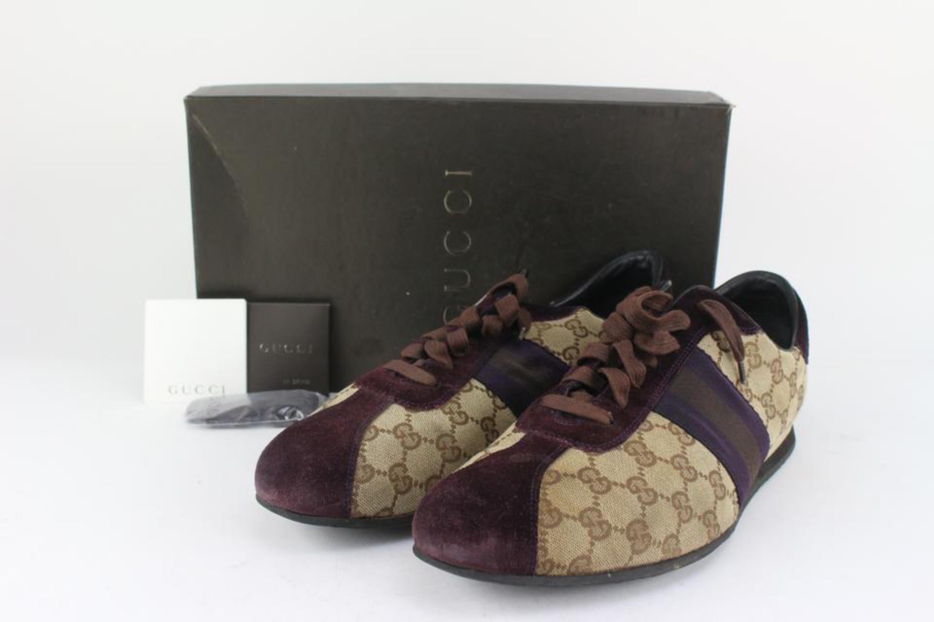 Gucci Men's US 12.5 Monogram GG Web Sneaker  1GG415G
Date Code/Serial Number: 11771
Made In: Italy
Measurements: Length:  12.5