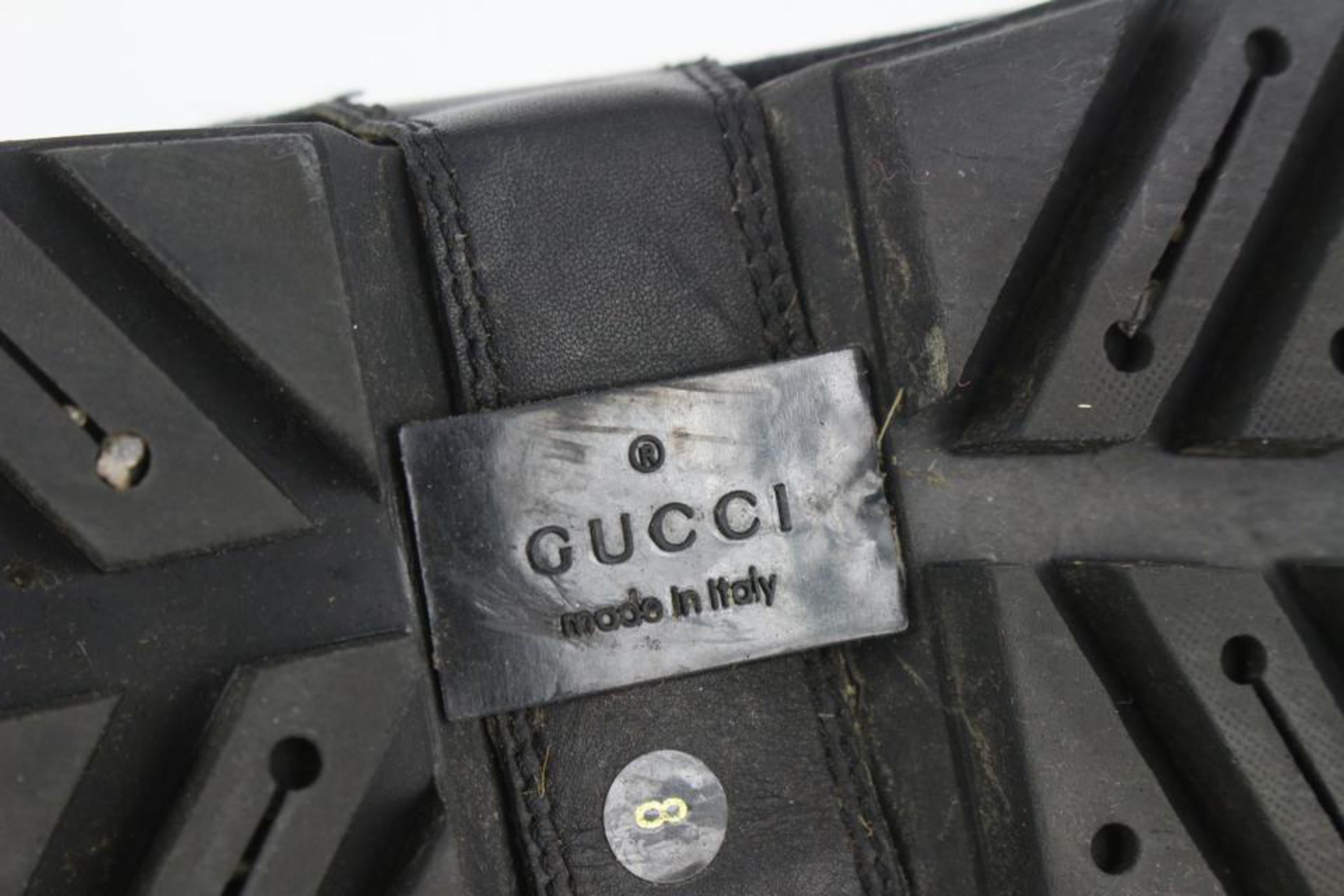 Gucci Men's US 8.5 Web Black Boots 23GG1 5