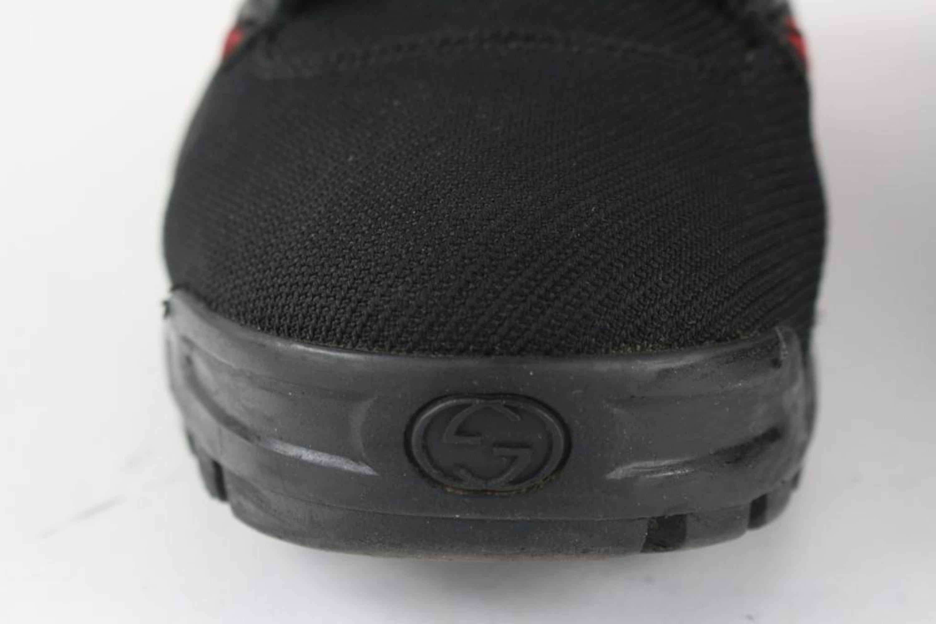 Black Gucci Men's US 8.5 Web Boots 111g8 For Sale