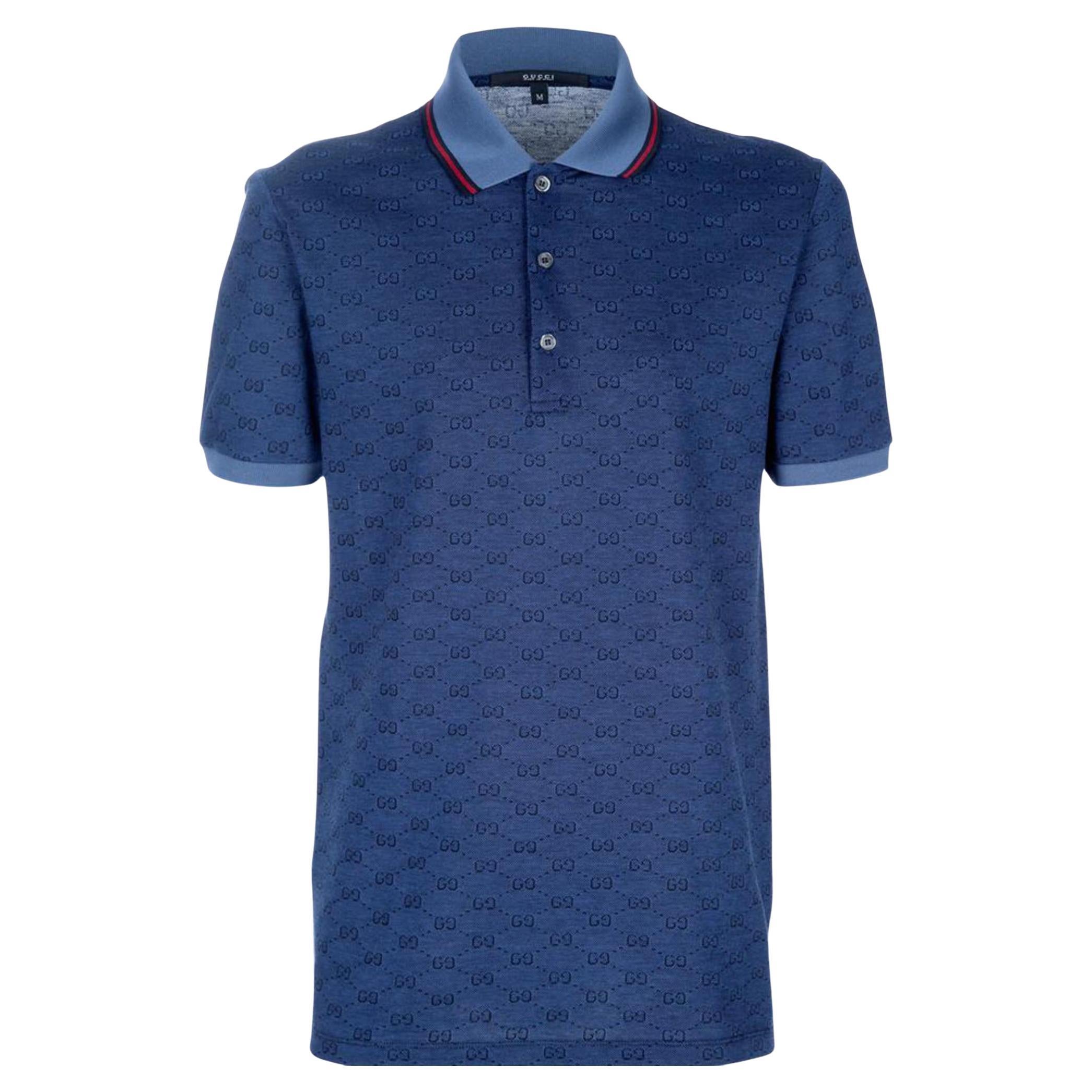 Iconic Gucci Silk Print Polo For Sale at 1stDibs