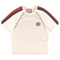Gucci - T-shirt à logo en maille G&T