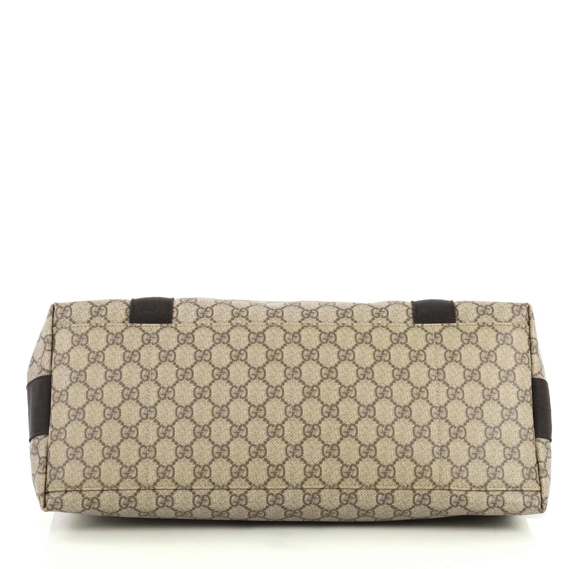 Gucci Messenger Buckle Bag GG Coated Canvas Large at 1stDibs | gucci buckle  bag