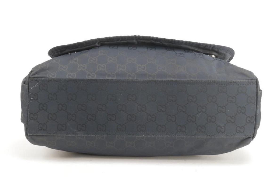 Sac bandoulière Gucci Messenger Diaper en nylon noir 3gk0123 en vente 6