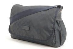Gucci Messenger Diaper 3gk0123 Black Nylon Cross Body Bag