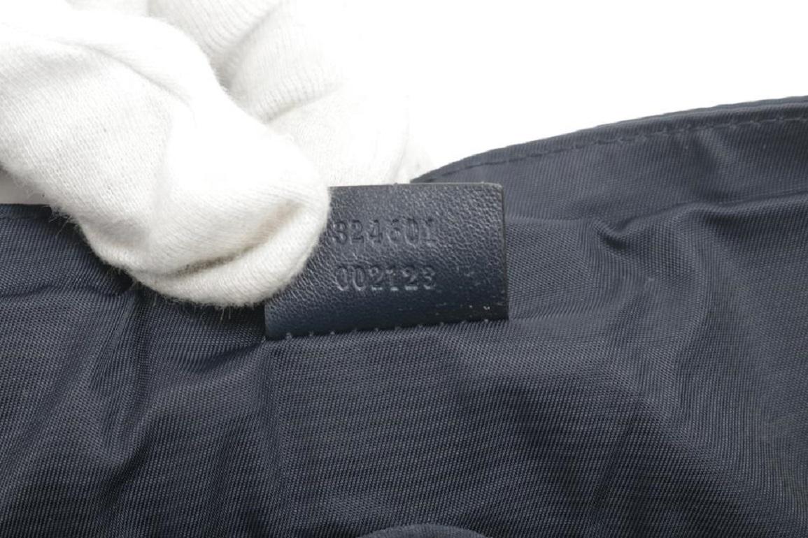 Sac bandoulière Gucci Messenger Diaper en nylon noir 3gk0123 Bon état - En vente à Dix hills, NY