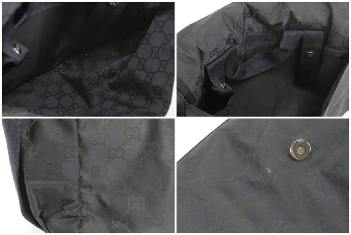 Sac bandoulière Gucci Messenger Diaper en nylon noir 3gk0123 en vente 1