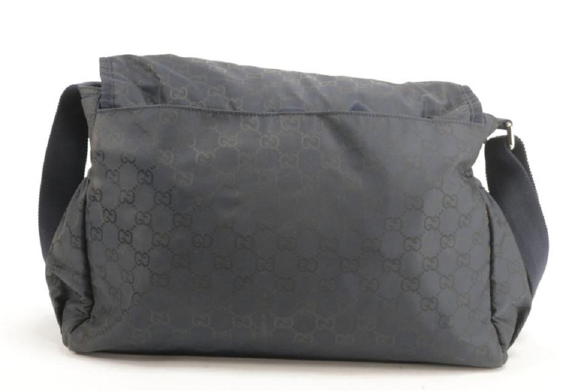 Sac bandoulière Gucci Messenger Diaper en nylon noir 3gk0123 en vente 4