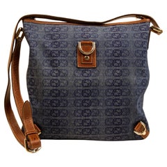 Used Gucci Messenger Mag in Blue canvas/Jeans with interlocking GG Pattern