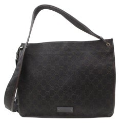Gucci Messenger Monogram Signature 869979 Brown Canvas Shoulder Bag