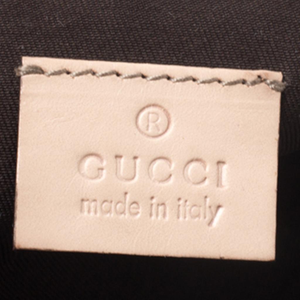 Gucci Metallic Beige GG Canvas and Leather Pochette 4