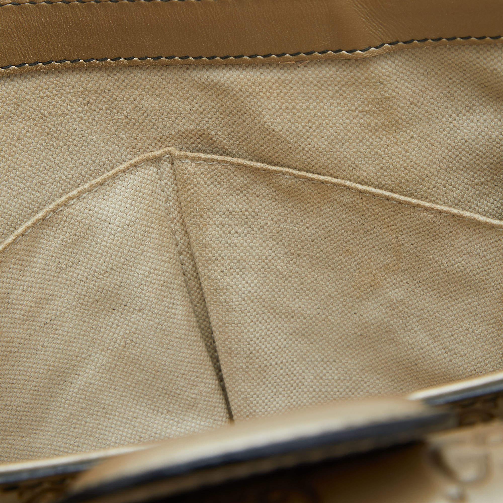 Gucci Metallic Beige Guccissima Leather Medium Emily Shoulder Bag 12