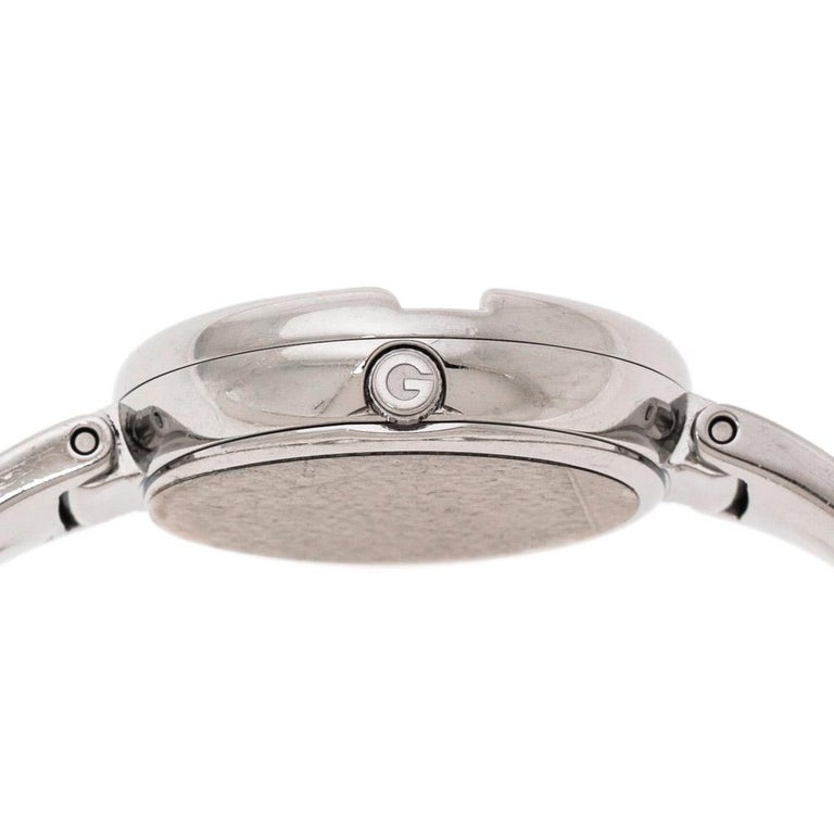Gucci Acier inoxydable beige métallisé Guccissima 134.3 - Montre-bracelet  pour femme 36 mm En vente sur 1stDibs