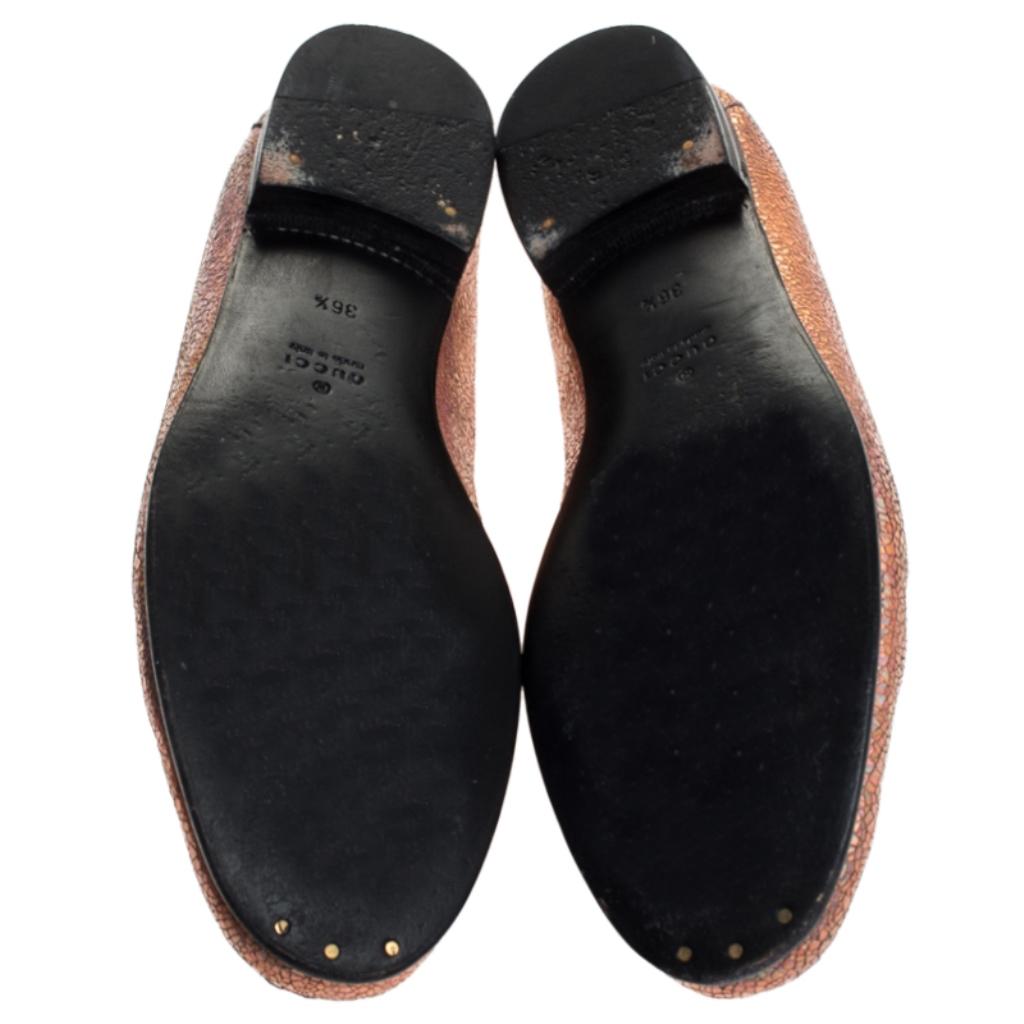 gucci metallic loafers