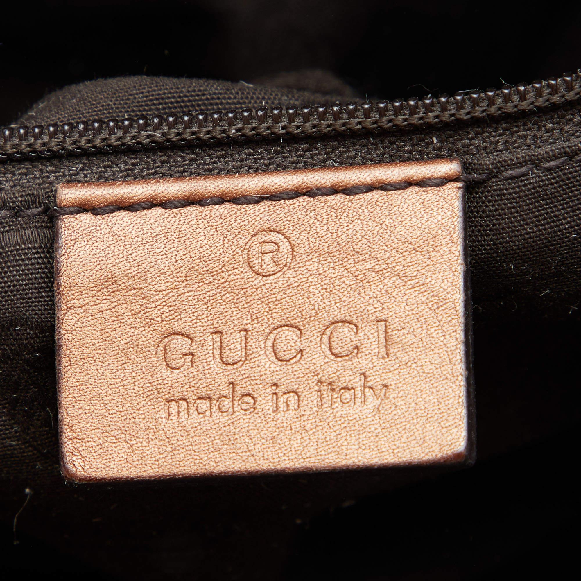 Gucci Metallic Brown Guccissima Leather Sukey Tote 5