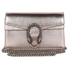 Gucci Metallic Calfskin Mini Dionysus Shoulder Bag