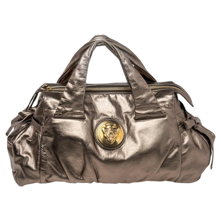 Gucci Metallic Gold Leather Hysteria Bag For Sale at 1stDibs