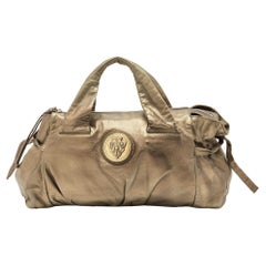 Gucci Metallic Gold Leather Hysteria Tote