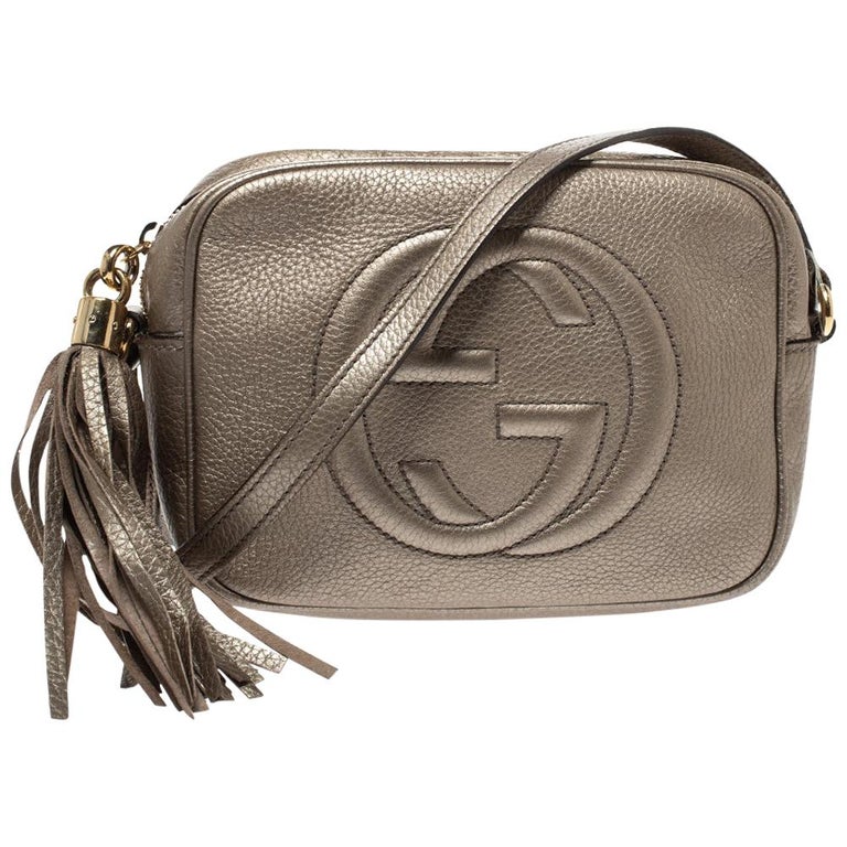 Gucci Metallic Gold Leather Soho Disco Crossbody Bag at 1stDibs | gucci ...